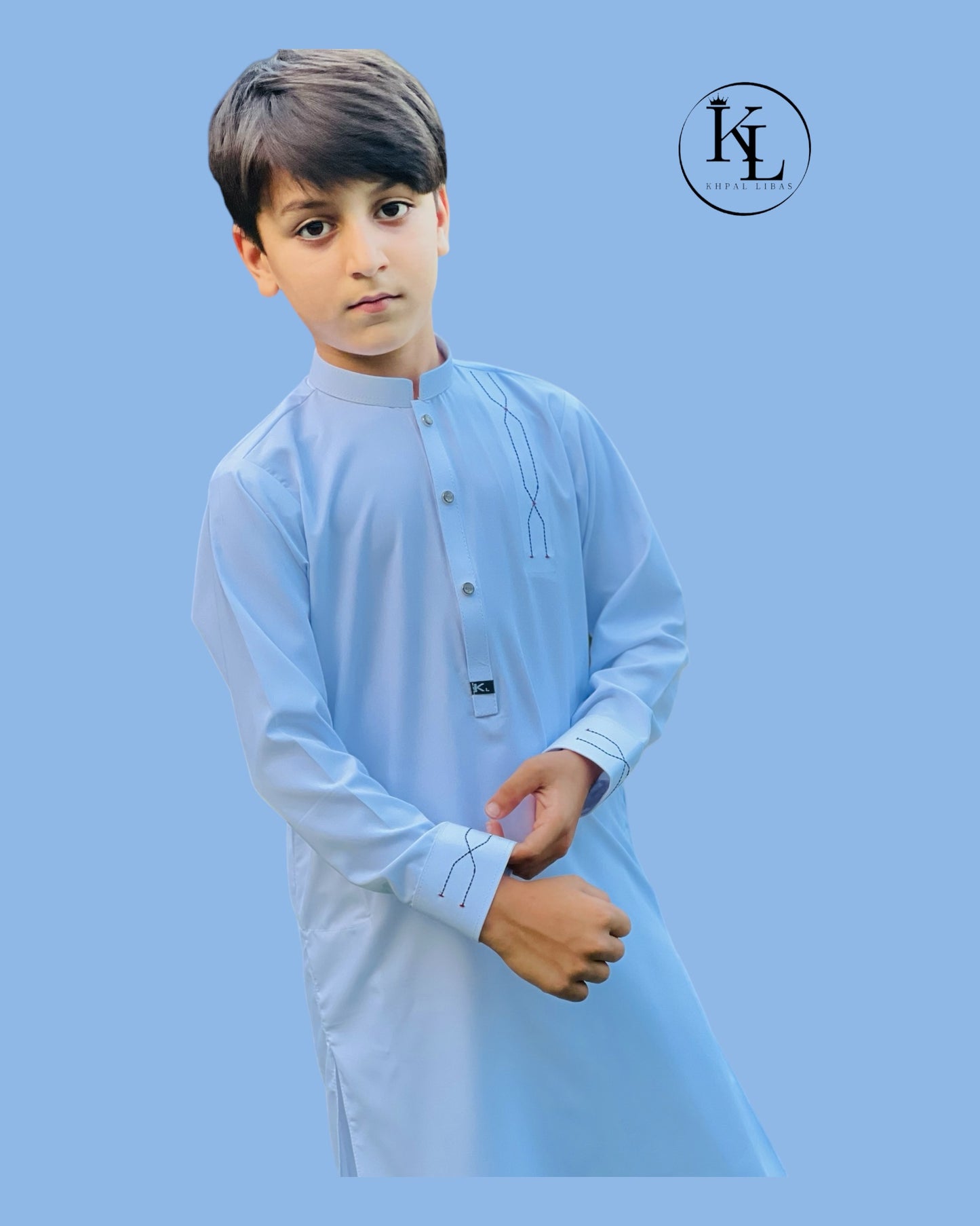 Light Sky Blue  Kameez Shalwar