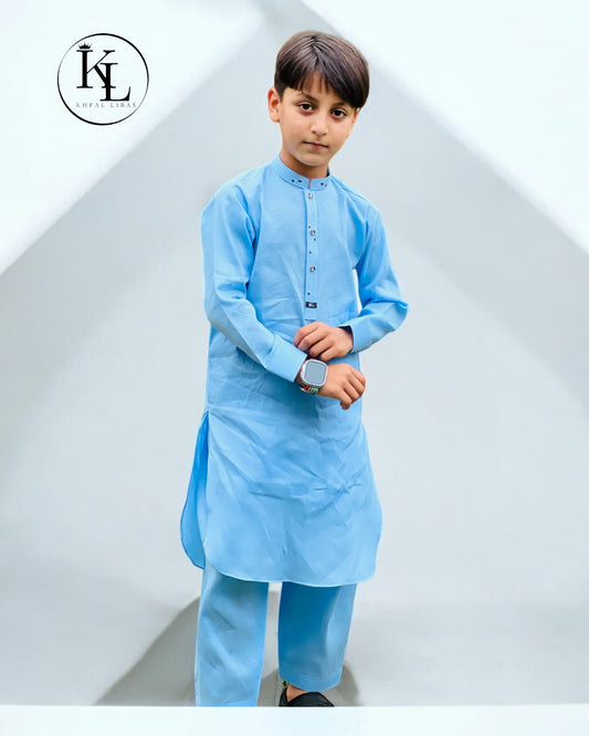 Sky Blue Kameez Shalwar