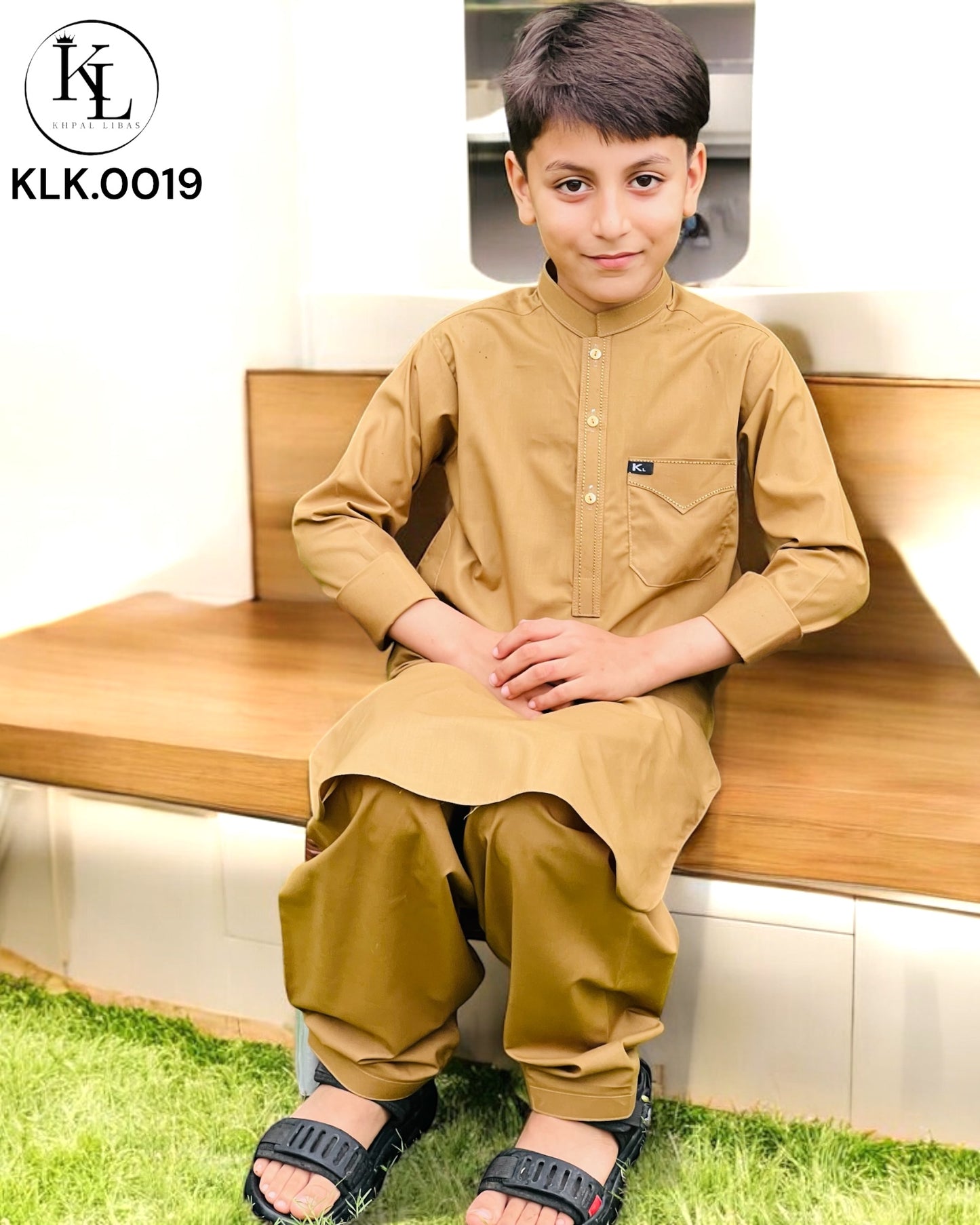 Beige Kameez Shalwar(KLK: 00019)