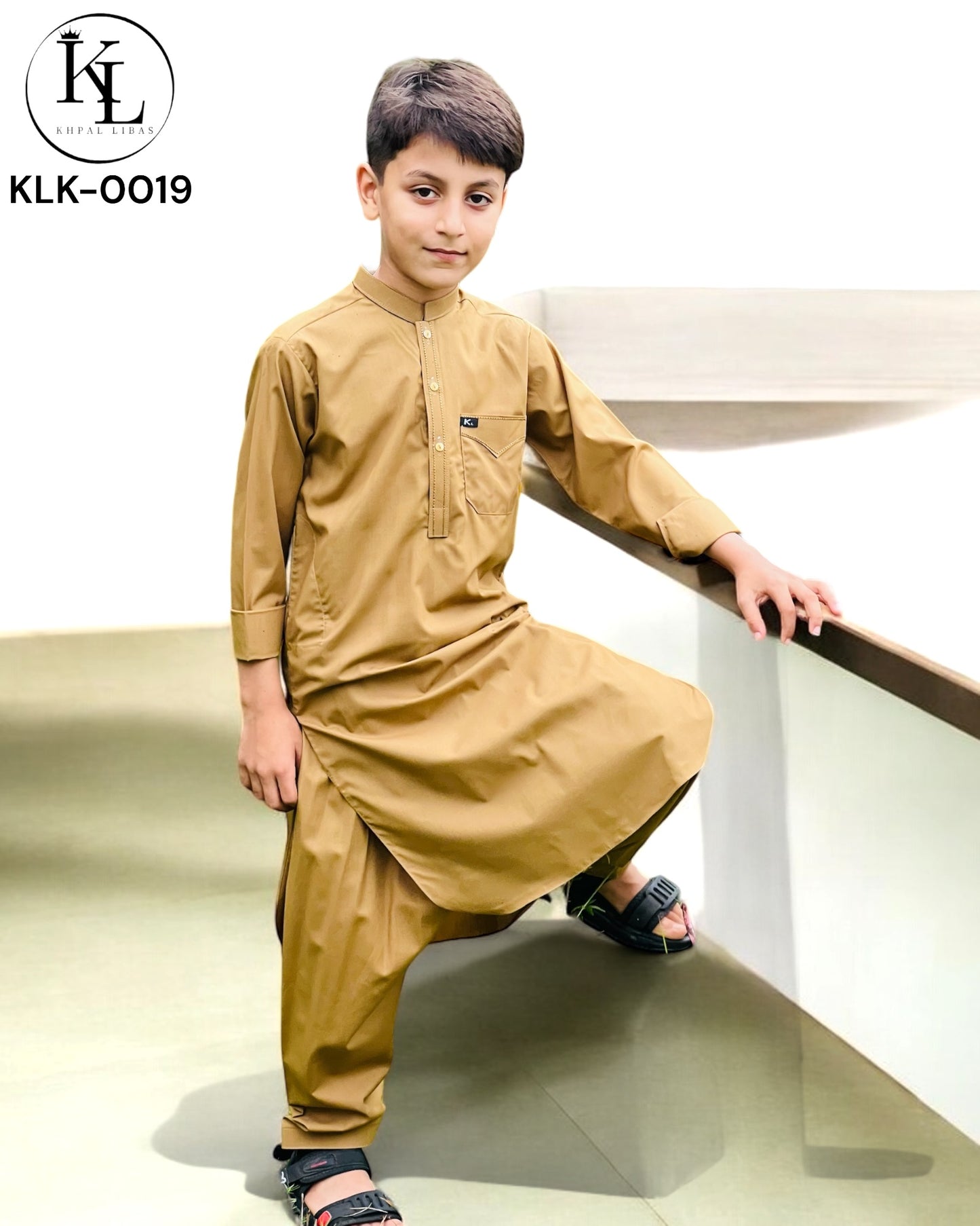 Beige Kameez Shalwar(KLK: 00019)