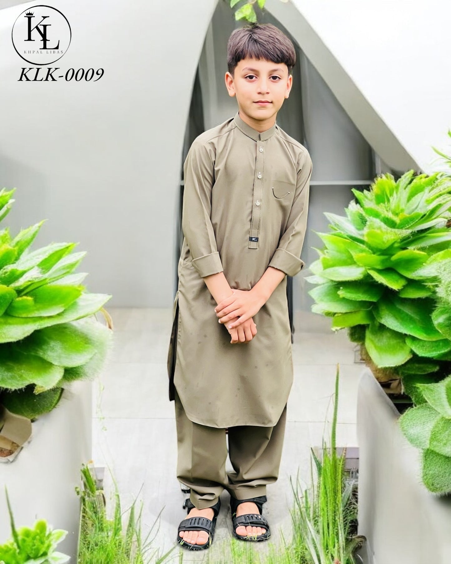 Eagle Grey Kameez Shalwar(KLK: 0009)