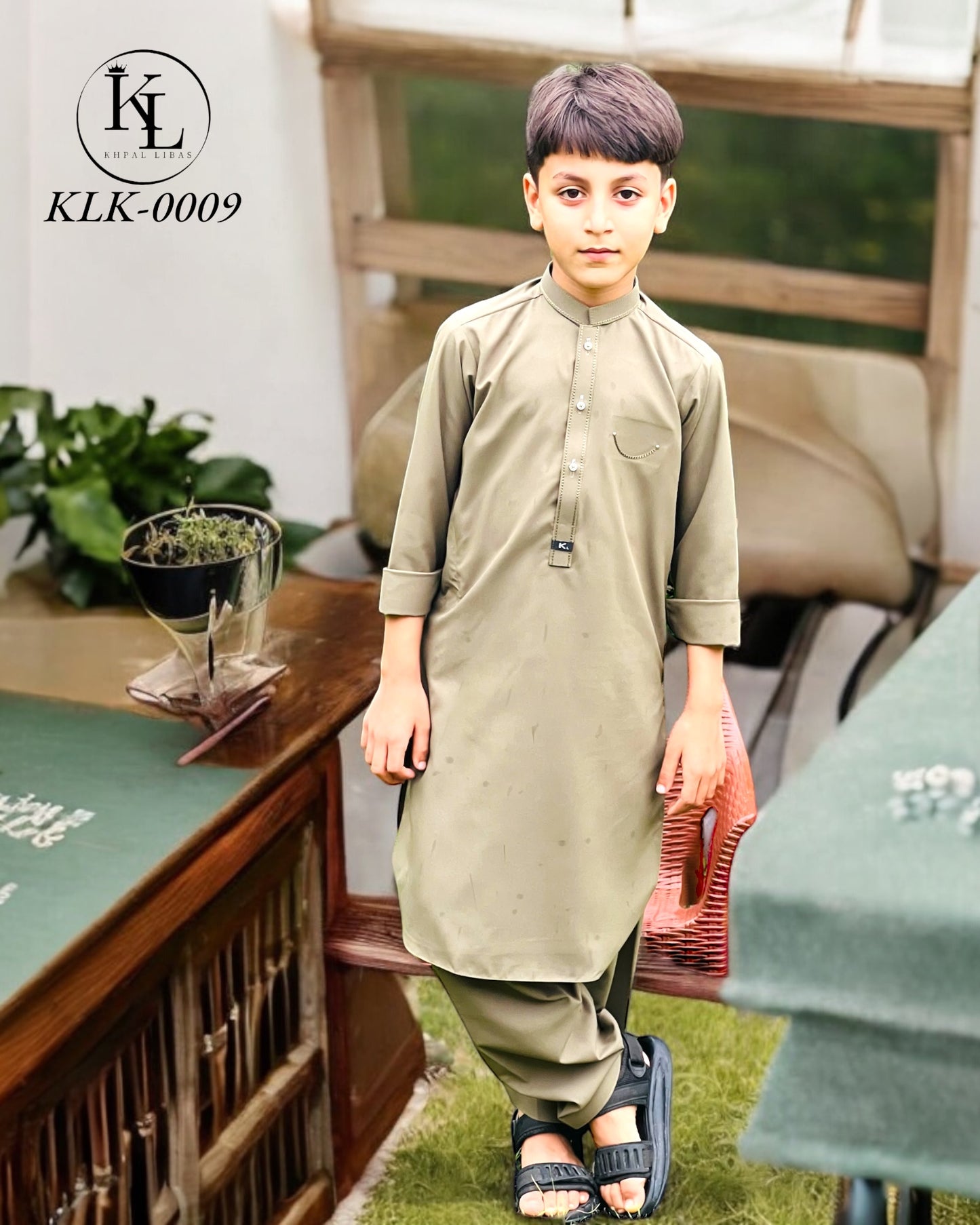 Eagle Grey Kameez Shalwar(KLK: 0009)